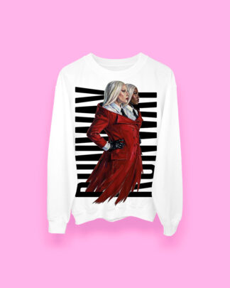 Lady Gaga & Doechii RUNWAY (sudadera blanca)