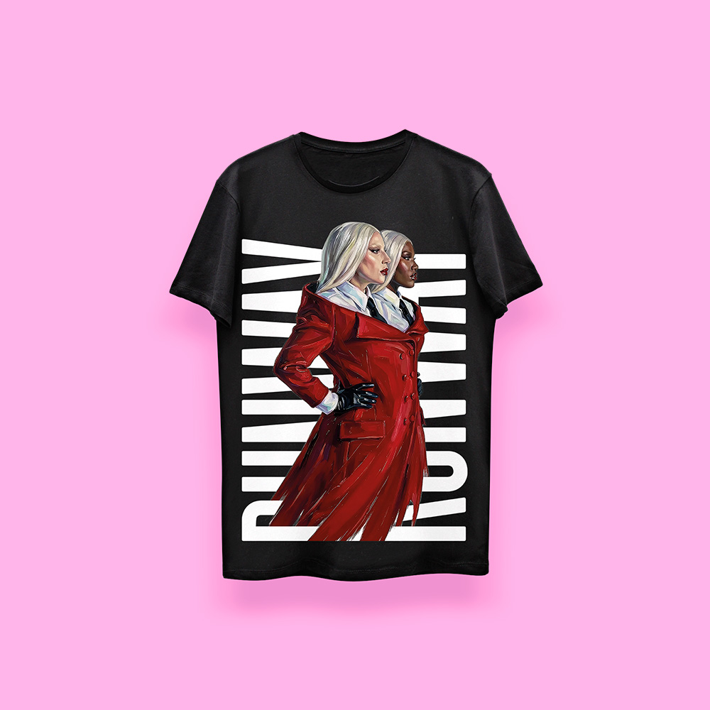 Lady Gaga & Doechii RUNWAY (playera negra)