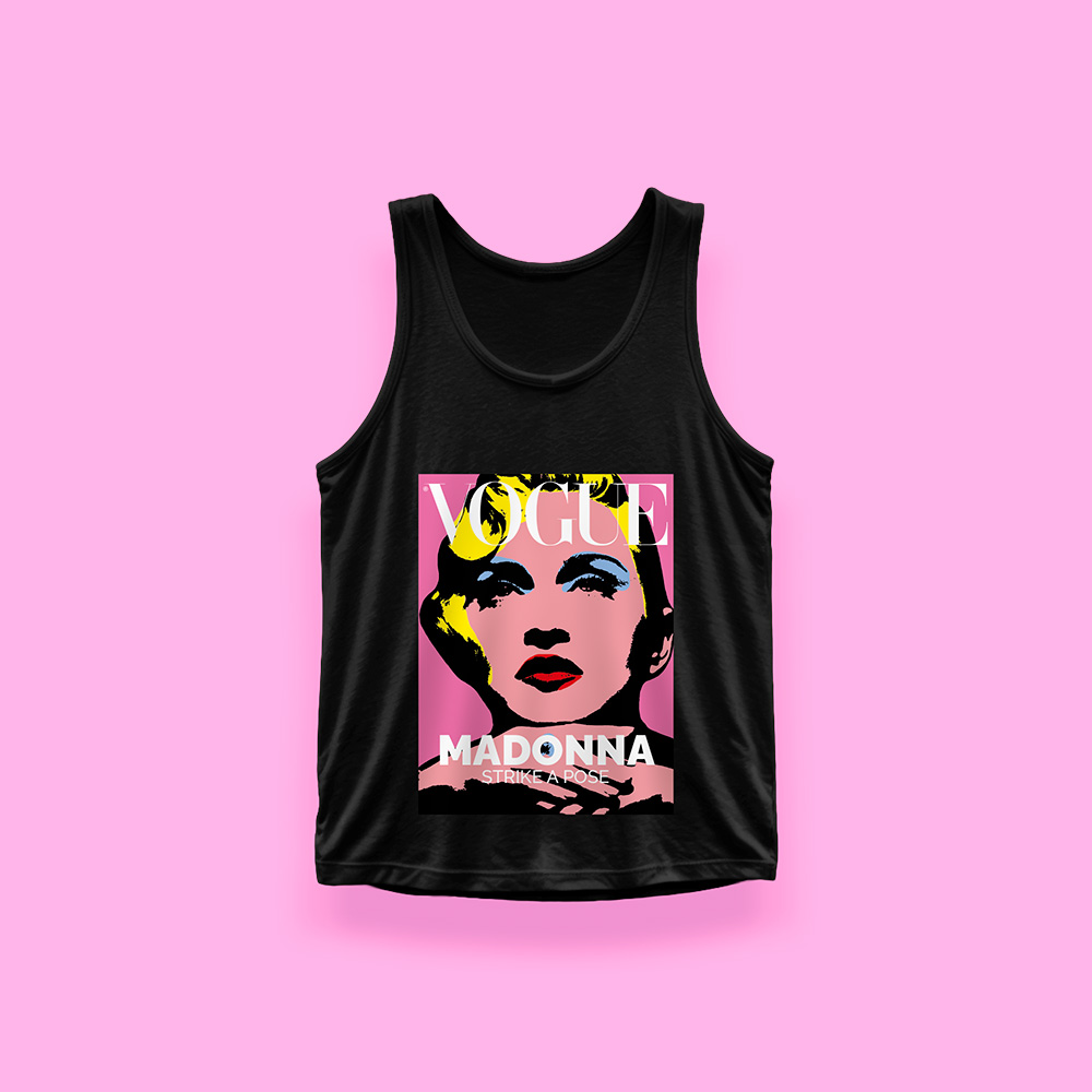 Madonna Vogue Magazine (tank top negro)