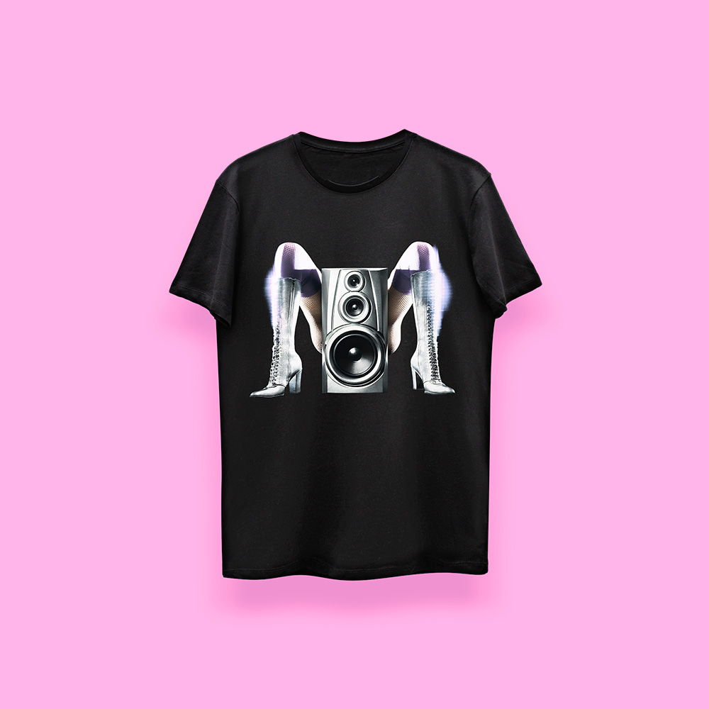 Madonna CONFESSIONS II M (playera negra)
