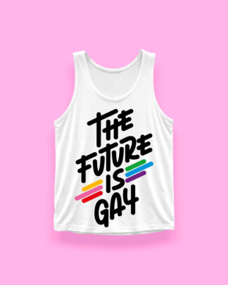 The future is gay (tank top blanco)