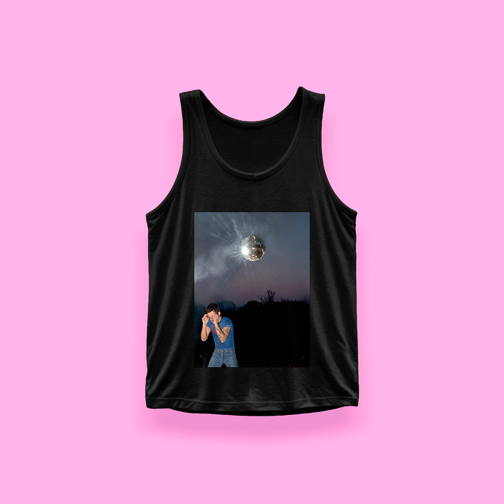 Harry Style KISS ALL THE TIME (tank top negro)