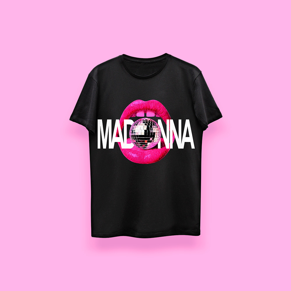 Madonna READ MY LIPS (playera negra)