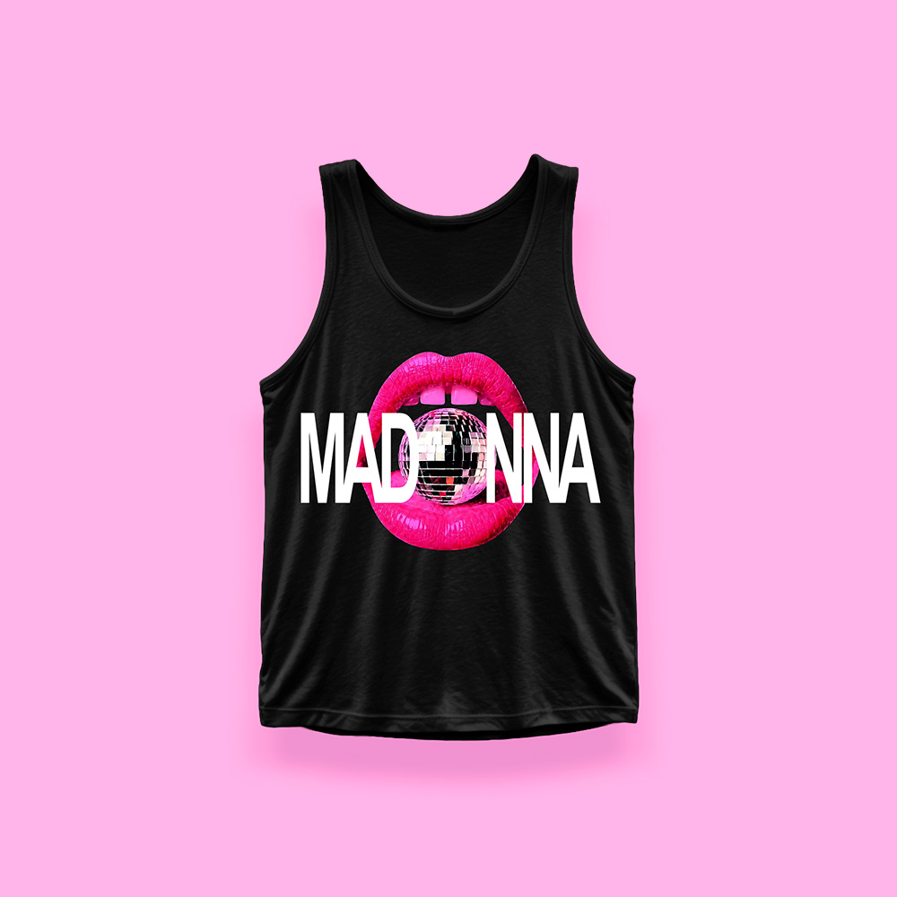 Madonna READ MY LIPS (tank top negro)