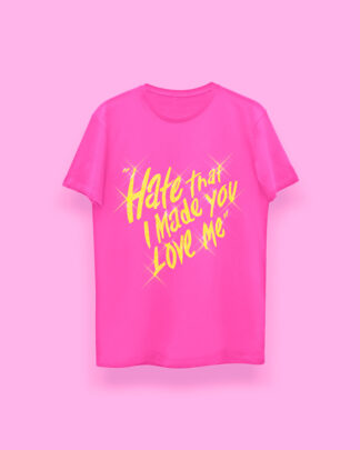 Ariana Grande hate that i... (playera fucsia)