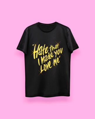 Ariana Grande hate that i... (playera negra)