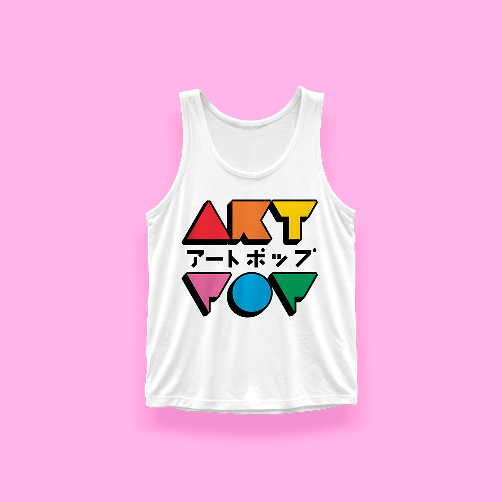 Art pop (tank top blanco)