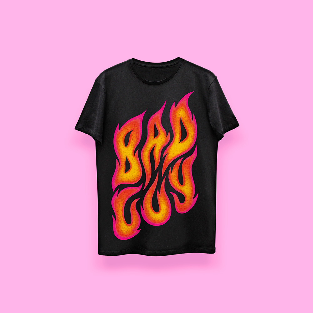 Bad guy INFERNO (playera negra)