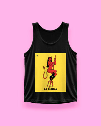 Lotería LA DIABLA (tank top negro)