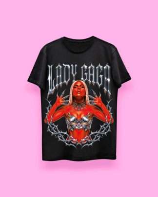 Lady Gaga RED DEMON (playera negra)