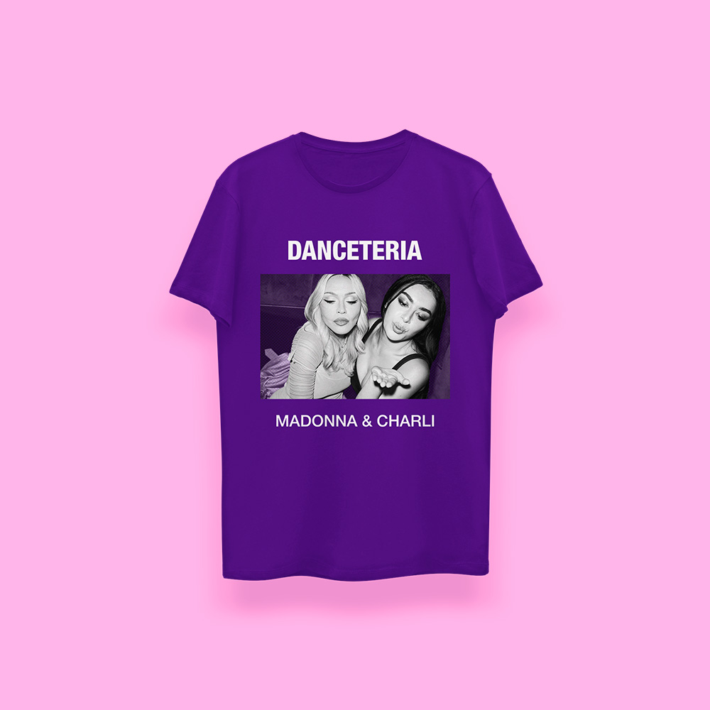 Madonna & Charli Danceteria (playera morada)