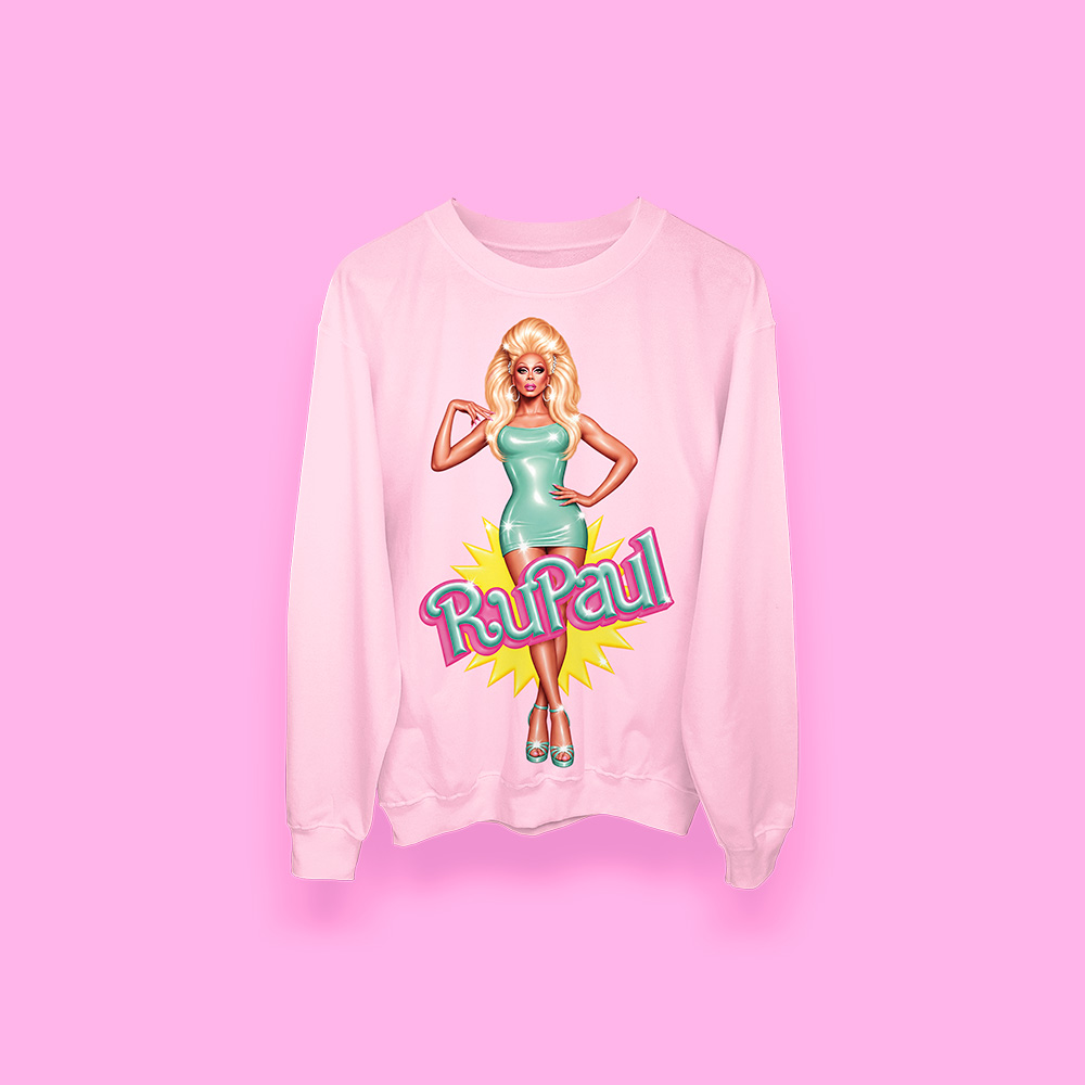 RuPaul is a Barbie (sudadera rosa)