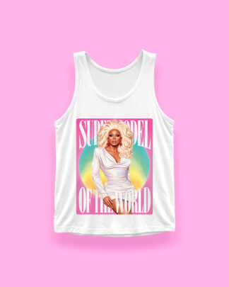 RuPaul, supermodel of the world (tank top blanco)
